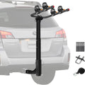 2 Bike Rack Hitch Mount Adjustable Cradles with 2" Hitch Receiver, 84 lbs Capacity H9113