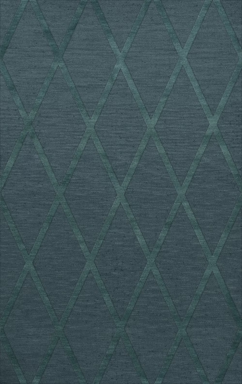 Teal Lines Diamonds Area Rug 9' x 12' Rectangle A651061