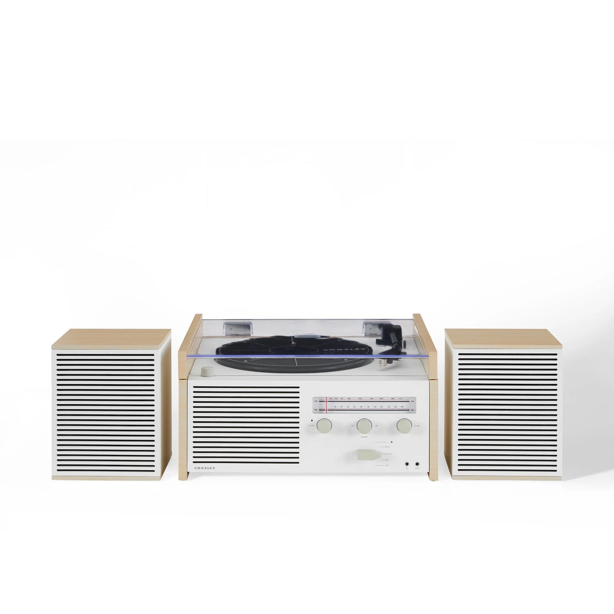 Vinyl Record Player with Speakers and Bluetooth Turntable N740