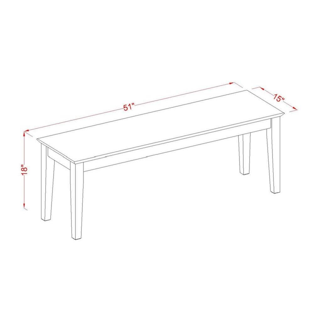 Capri Bench with Wood Seat in Cappuccino A693472