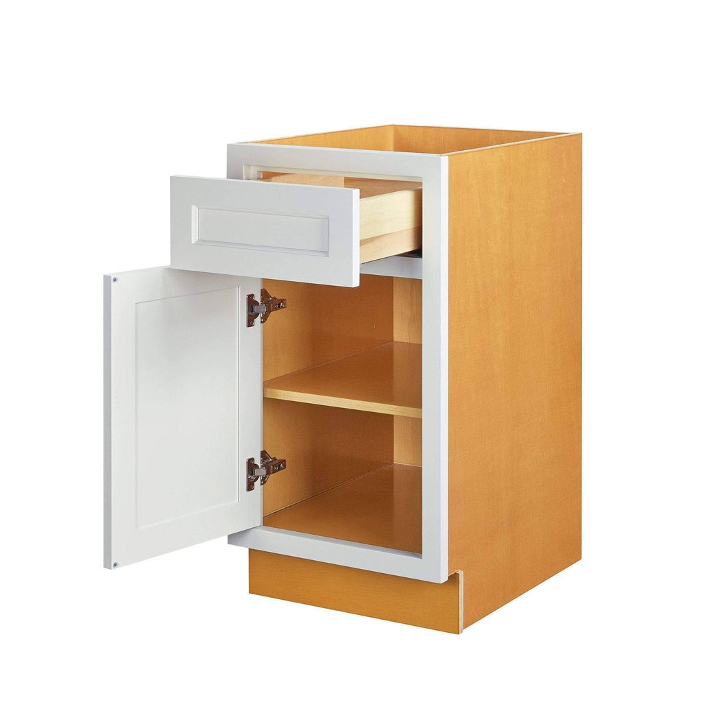 Vintage White Inset Raised Panel Base Cabinet Y822474
