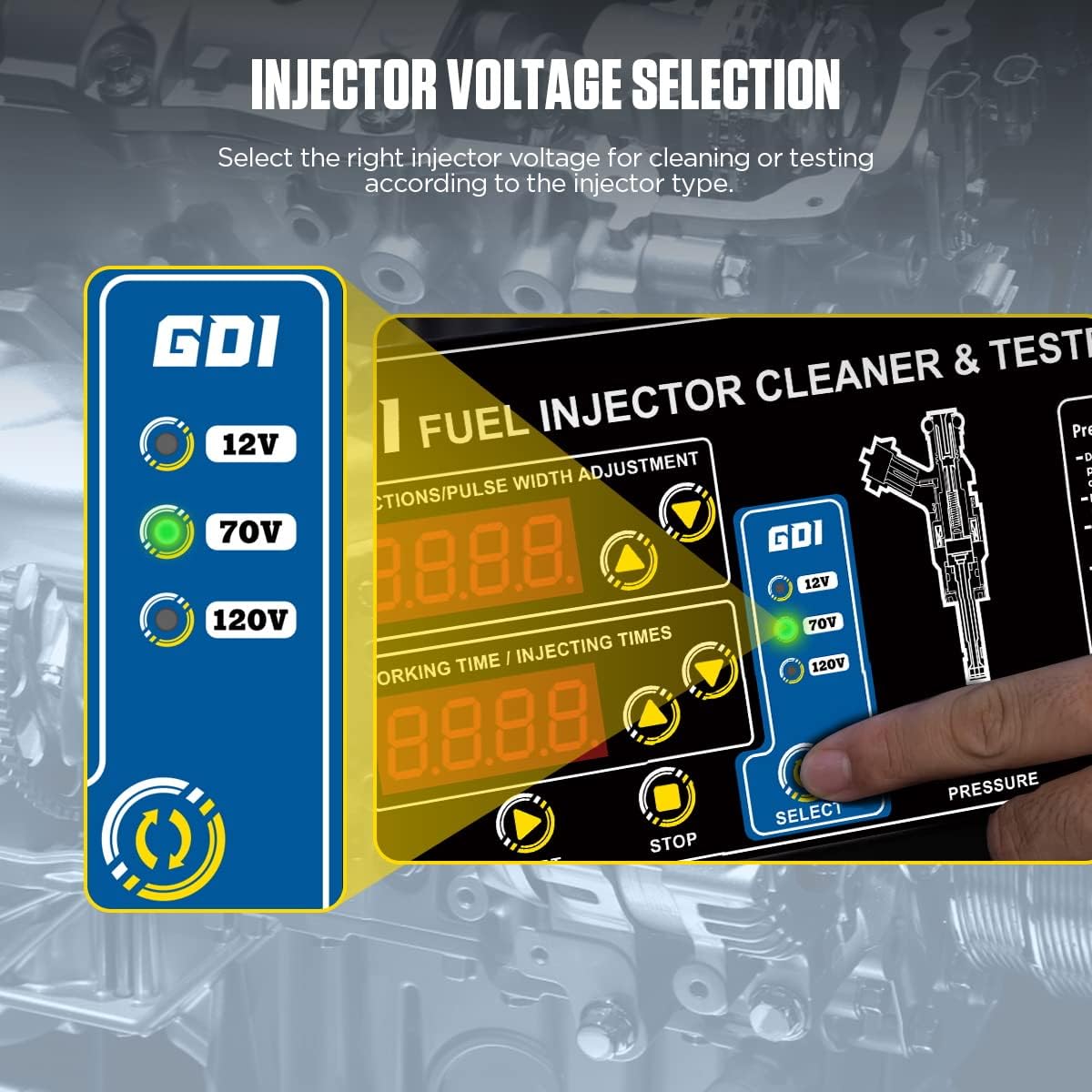 110V/220V Fuel Injector Cleaner & Tester E12229