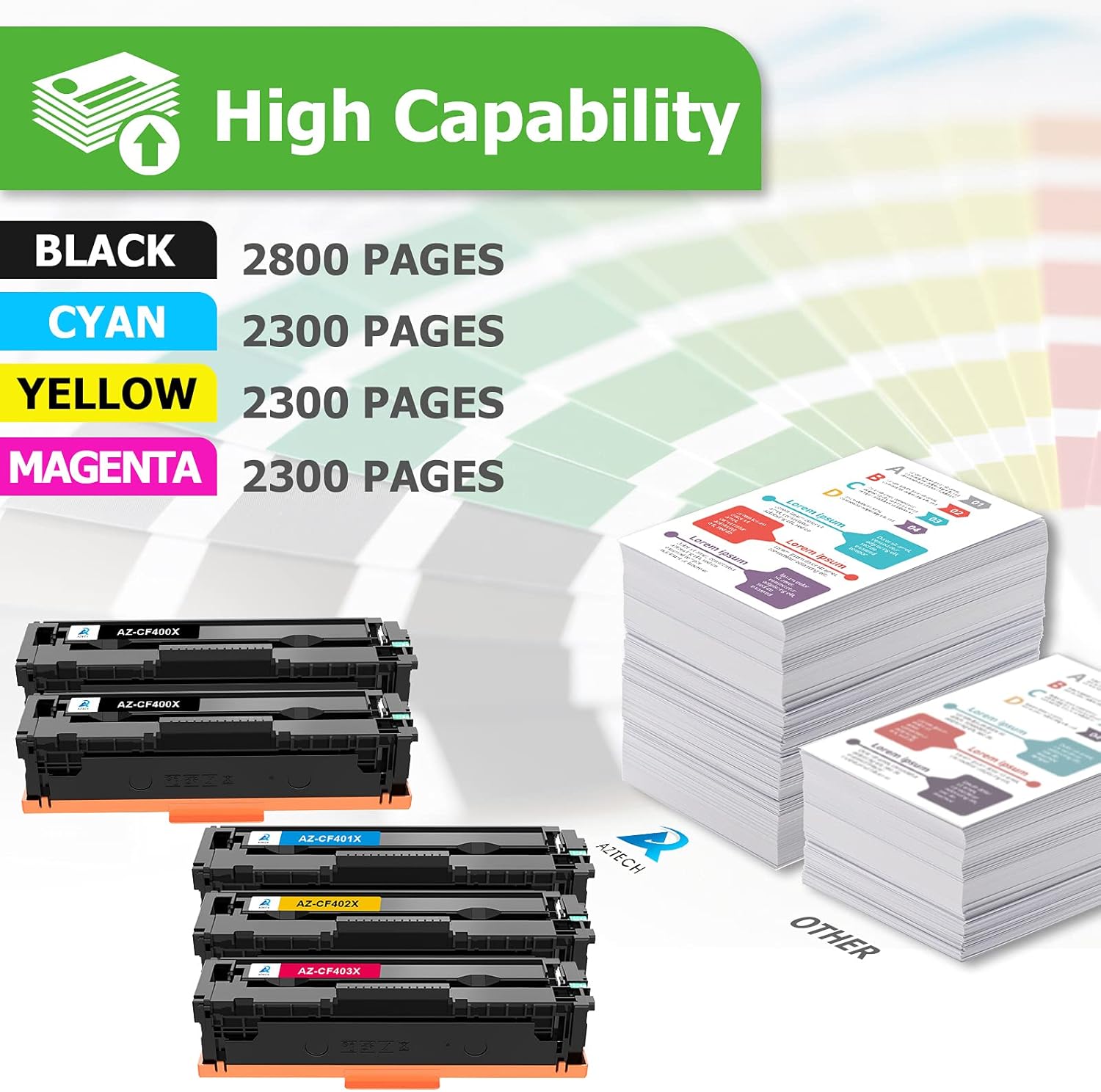 5-Pack Toner Cartridge Set J384602