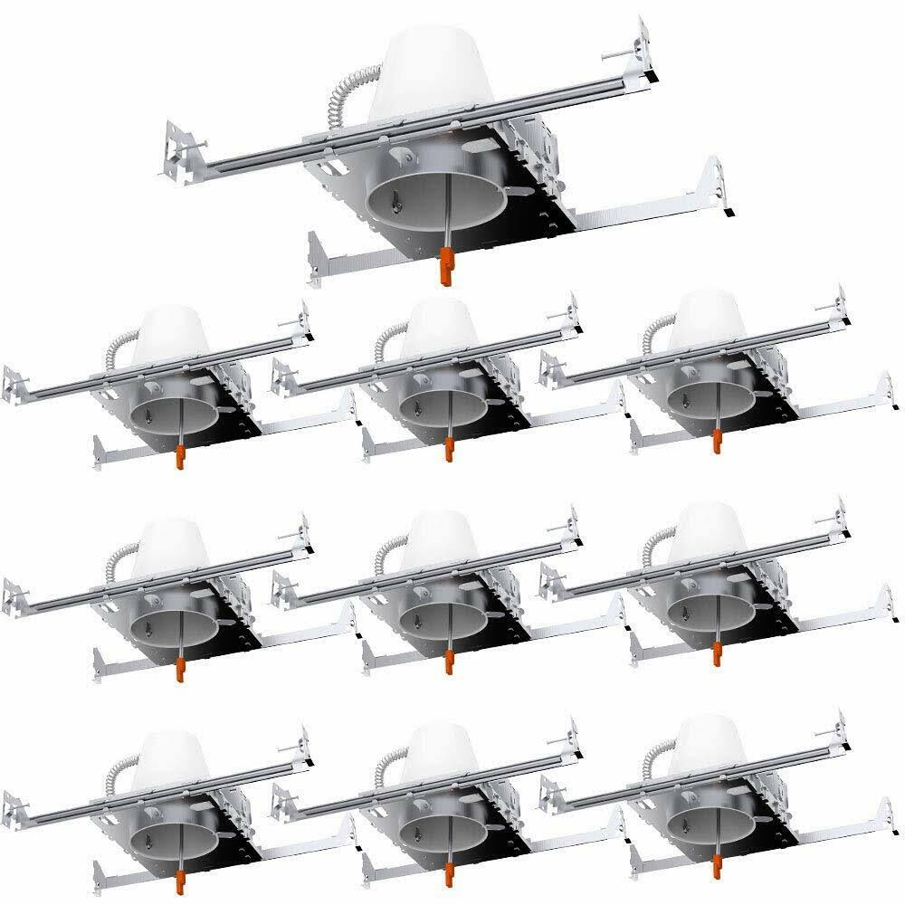 10 Pack 4x22 LED Can Recessed Light Housing F11884