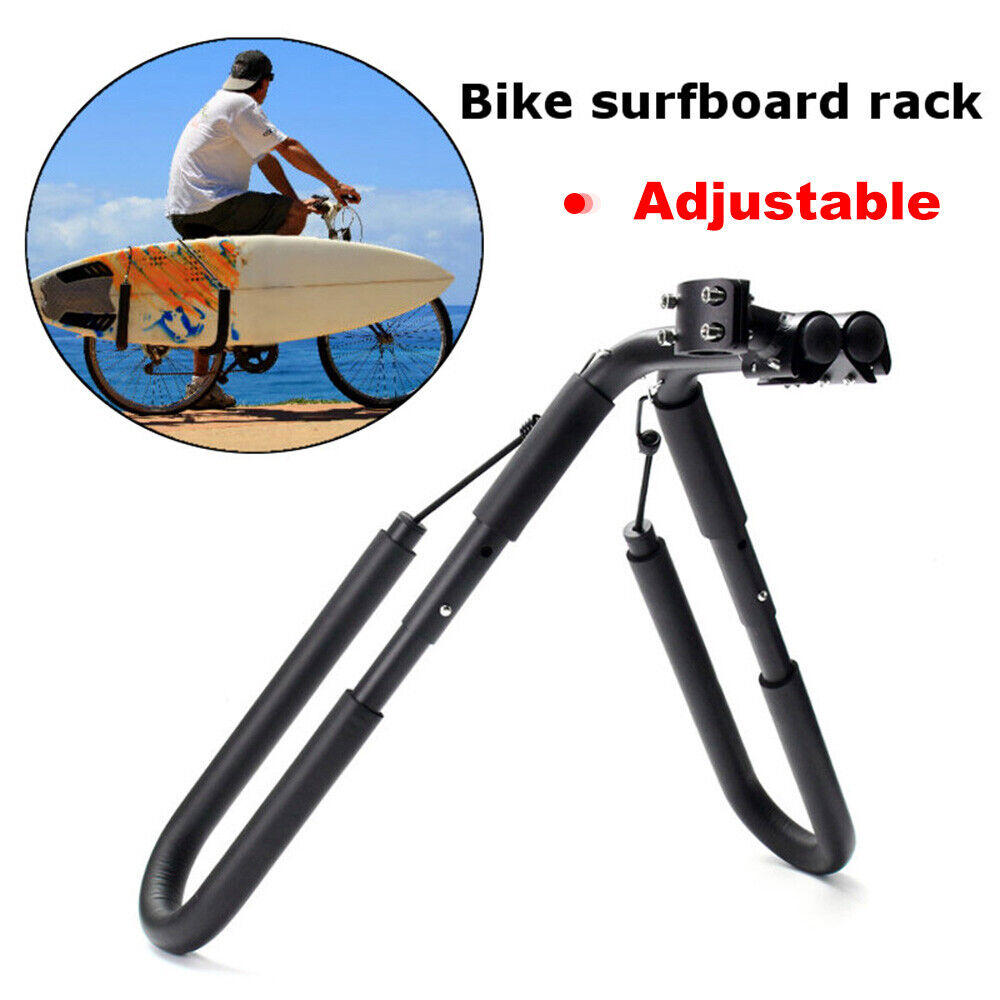 Adjustable Surfboard Rack Bike Carrier Black L64559