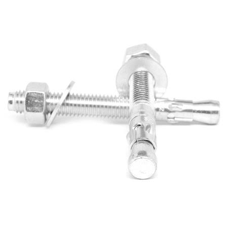 3/8 inch-16 x 3 3/4 inch Coarse Thread Wedge Anchor Low Carbon Steel Zinc Plated Pk 125 H176951
