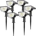6 Pack IP67 Waterproof Solar Powered Spotlights O490