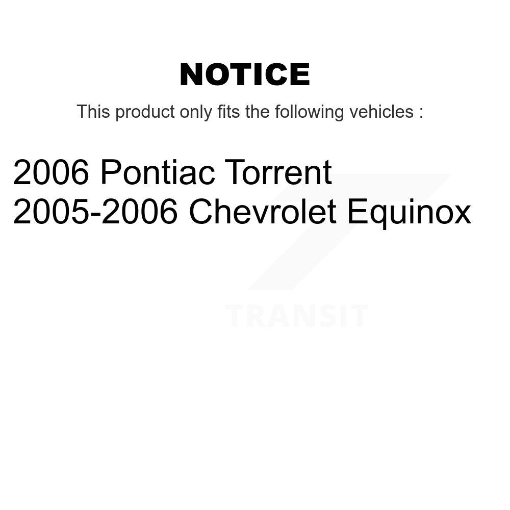 Front Right Strut And Link Kit For Chevrolet Equinox Pontiac Torrent T8330