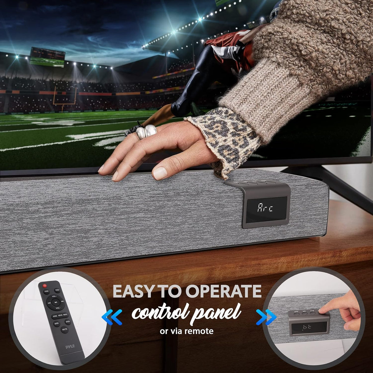 60W 35" Bluetooth Sound Bar with Remote Control D33960
