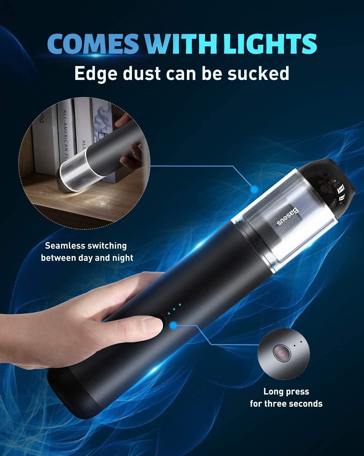Handheld Cordless Rechargeable Vacuum, Pack of 2 I274