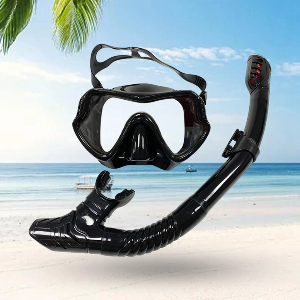 Black Panoramic Snorkeling Set Q65811