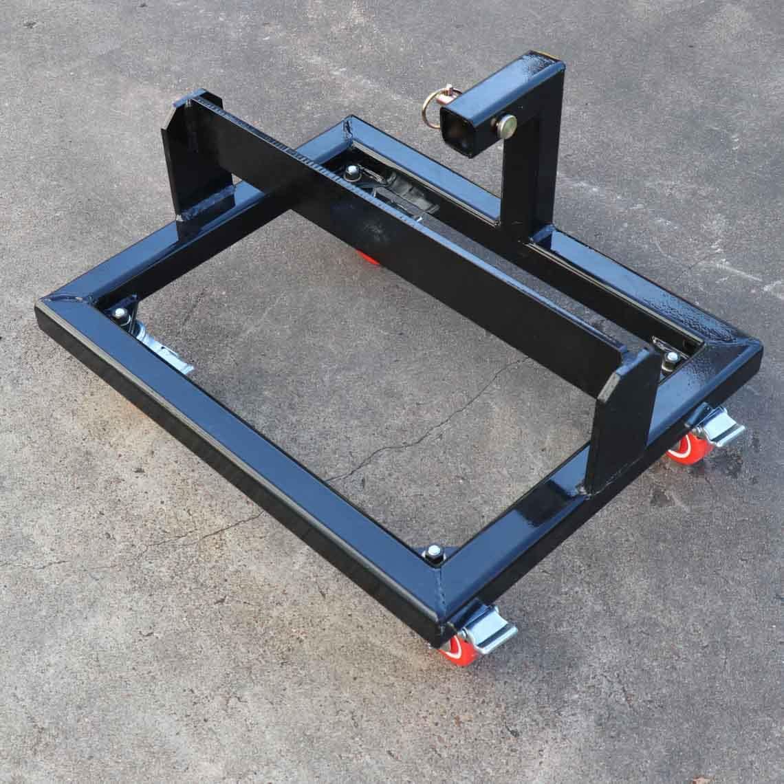 Black Rolling Suitcase Weight Cart with Receiver C11641