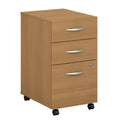 3 Drawer Mobile File Cabinet Light Oak V745446