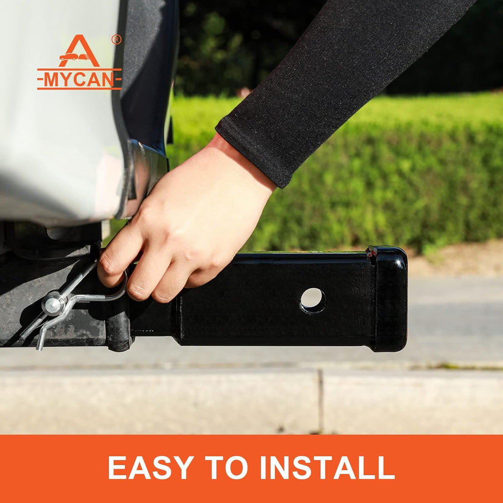 Hitch Extender 7 inch 2 inch Receiver Solid Shank Heavy Duty 3500 lbs Pack of 2 T92982