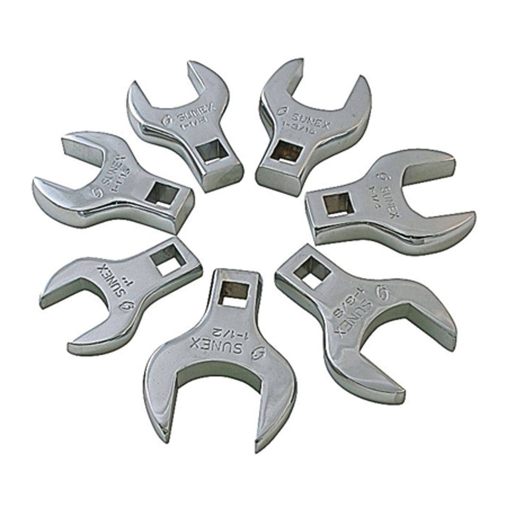 7-Piece 1/2 in. Drive SAE Crowfoot Wrench Set D509